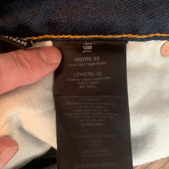 Mens G Star Raw 33x32 like new! - Picture 5 of 7